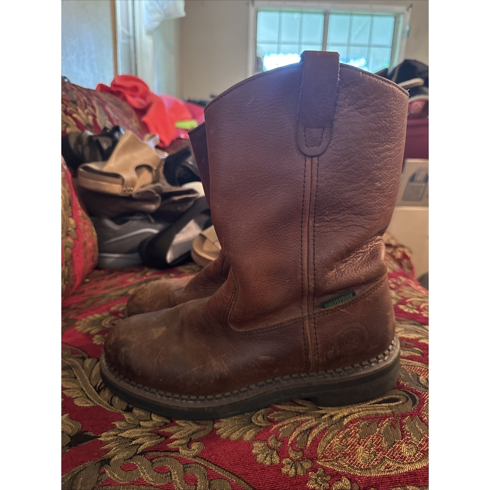 Men's Size 8 Georgia Boot Wellington Waterproof Soft Top leather Work Boots